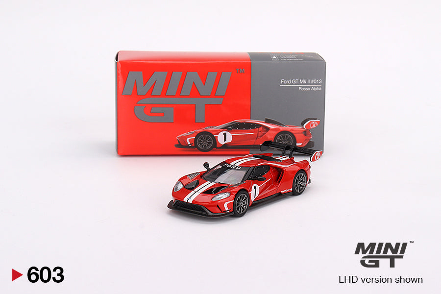 Mô hình xe Mini GT 1:64 Ford GT MK II #013 Rosso Alpha - MGT00603