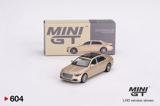 Mô hình xe Mini GT 1:64 Mercedes-Maybach S680 Champagne Metallic - MGT00604