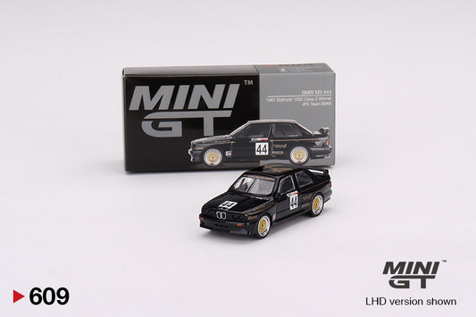 Mô hình xe Mini GT 1:64 BMW M3 #44 JPS Team BMW 1987 Bathurst 1000 Class 2 Winner - MGT00609