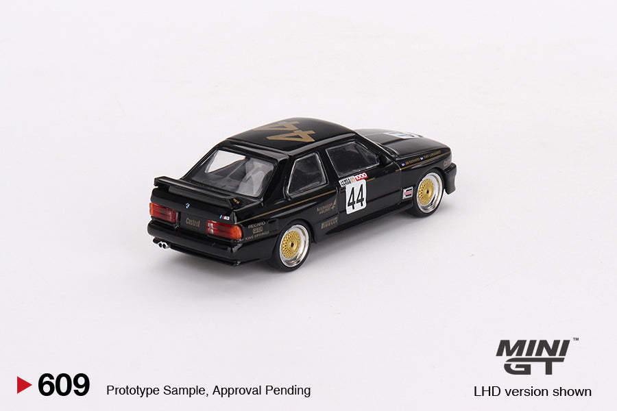 Mô hình xe Mini GT 1:64 BMW M3 #44 JPS Team BMW 1987 Bathurst 1000 Class 2 Winner - MGT00609