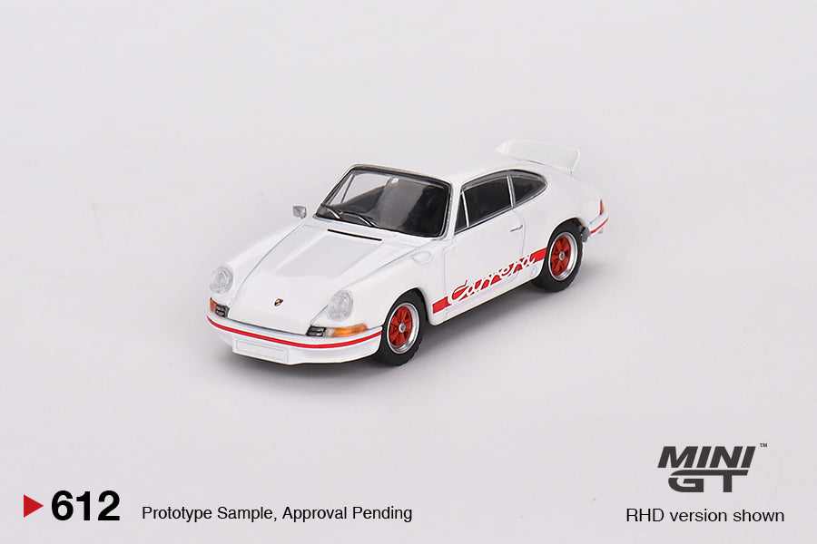 Mô hình xe Mini GT 1:64 Porsche 911 Carrera RS 2.7 Grand Prix White with Red Livery - MGT00612