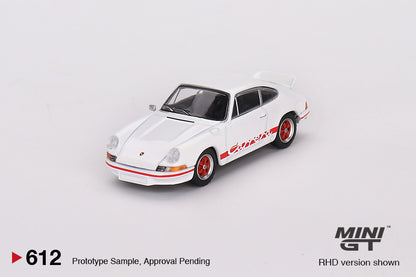 Mô hình xe Mini GT 1:64 Porsche 911 Carrera RS 2.7 Grand Prix White with Red Livery - MGT00612