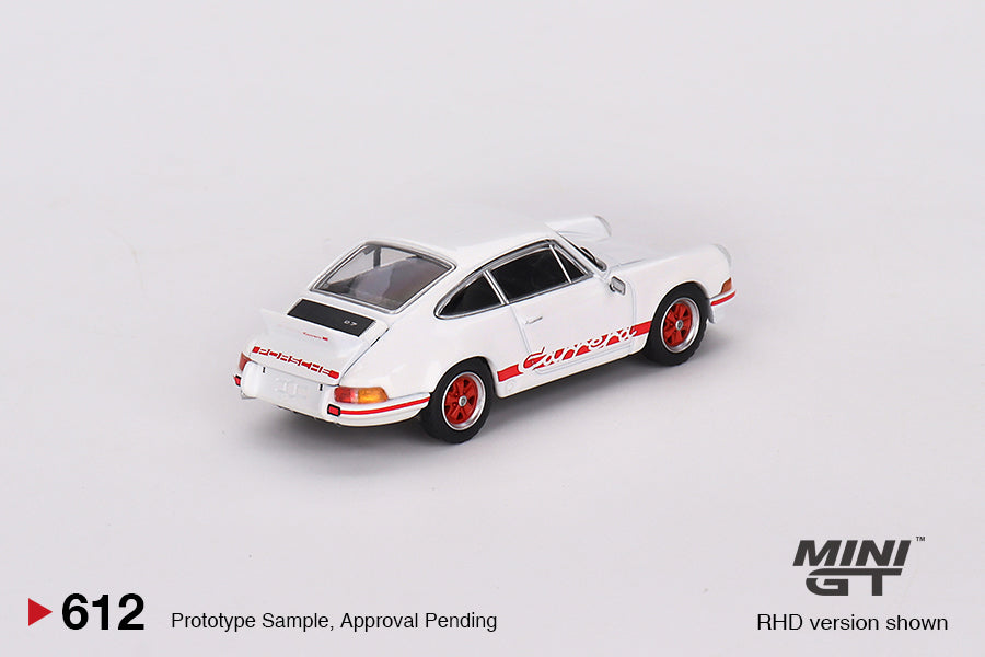 Mô hình xe Mini GT 1:64 Porsche 911 Carrera RS 2.7 Grand Prix White with Red Livery - MGT00612