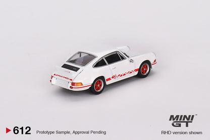 Mô hình xe Mini GT 1:64 Porsche 911 Carrera RS 2.7 Grand Prix White with Red Livery - MGT00612