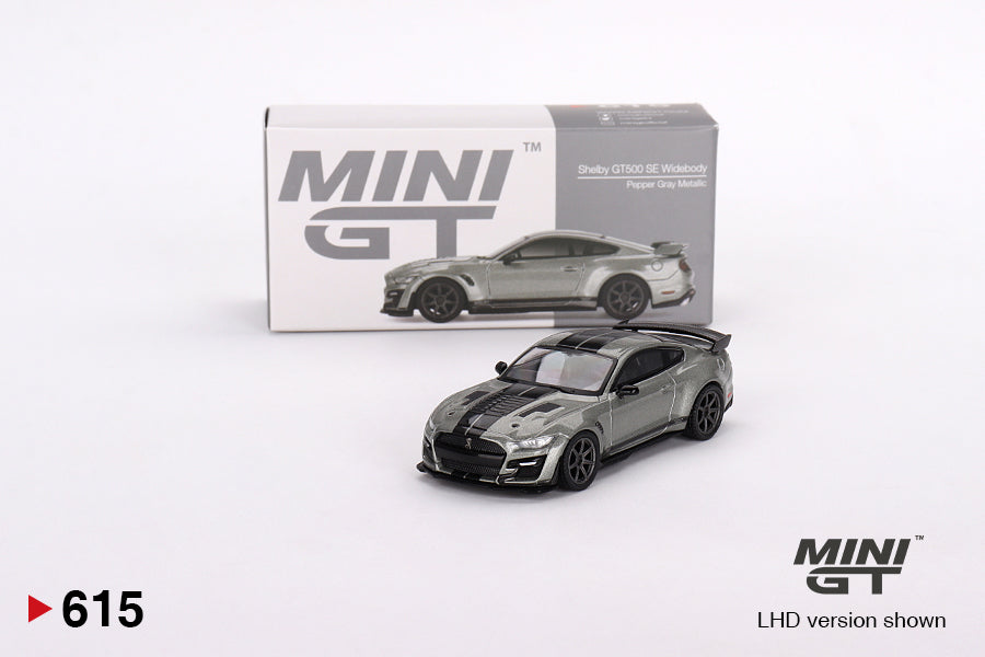 Mô hình xe Mini GT 1:64 Shelby GT500 SE Widebody Pepper Gray Metallic - MGT00615