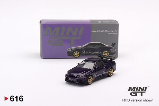 Mô hình xe Mini GT 1:64 Nissan Skyline GT-R (R34) Tommykaira R-z Midnight Purple - MGT00616