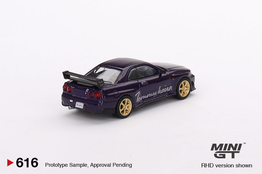 Mô hình xe Mini GT 1:64 Nissan Skyline GT-R (R34) Tommykaira R-z Midnight Purple - MGT00616