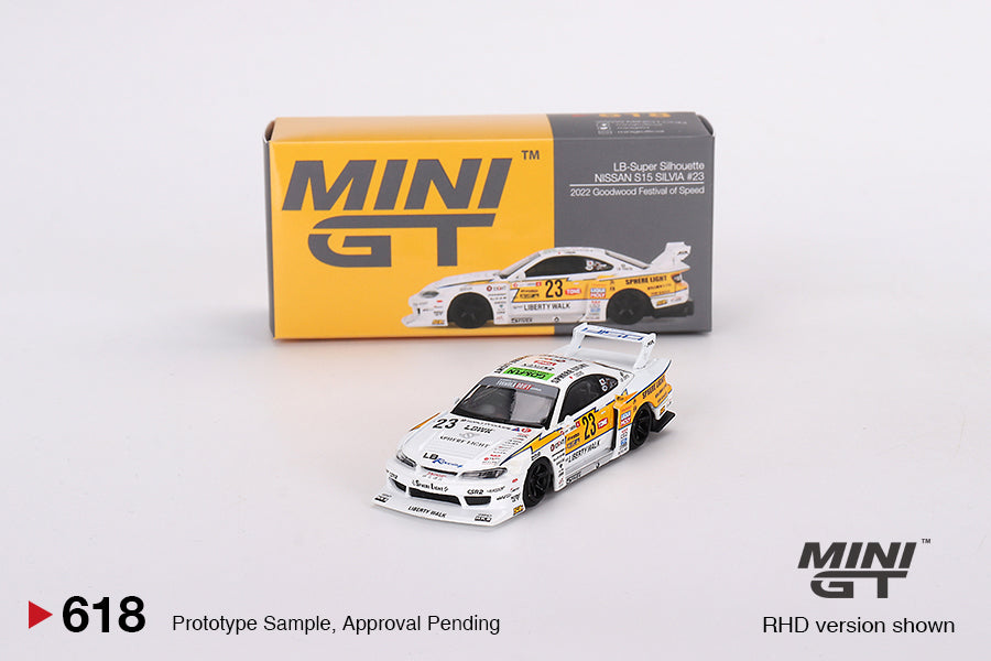 Mô hình xe Mini GT 1:64 Nissan LB-Super Silhouette S15 SILVIA #23 2022 Goodwood Festival of Speed - MGT00618