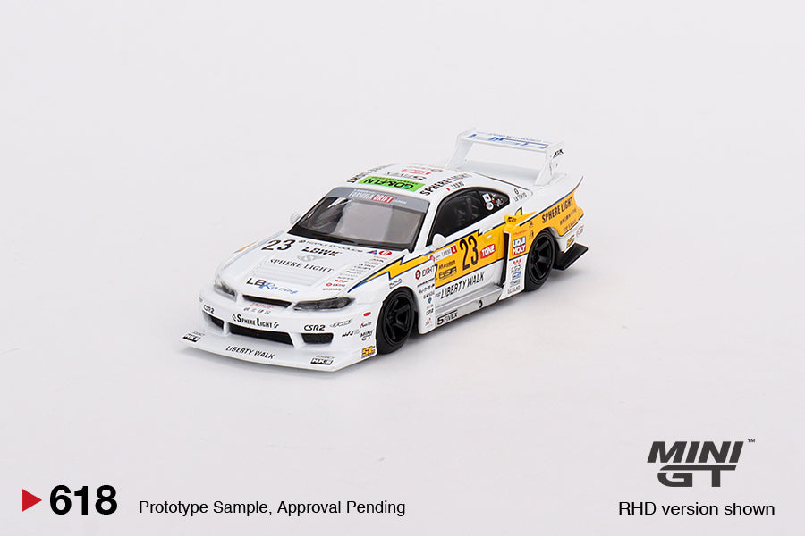 Mô hình xe Mini GT 1:64 Nissan LB-Super Silhouette S15 SILVIA #23 2022 Goodwood Festival of Speed - MGT00618