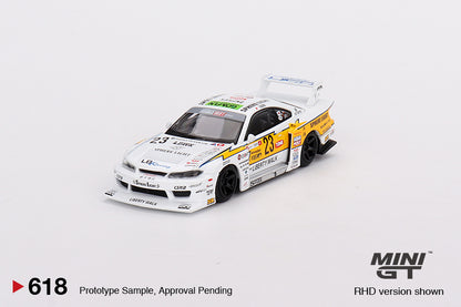 Mô hình xe Mini GT 1:64 Nissan LB-Super Silhouette S15 SILVIA #23 2022 Goodwood Festival of Speed - MGT00618