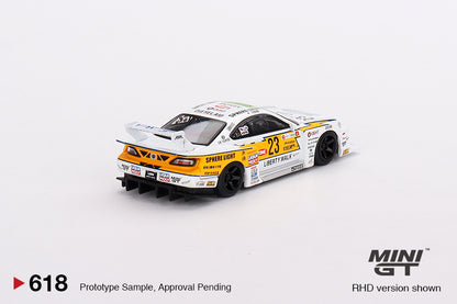Mô hình xe Mini GT 1:64 Nissan LB-Super Silhouette S15 SILVIA #23 2022 Goodwood Festival of Speed - MGT00618