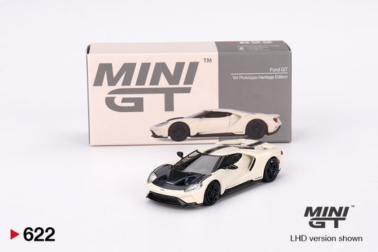 Mô hình xe Mini GT 1:64 Ford GT ’64 Prototype Heritage Edition - MGT00622