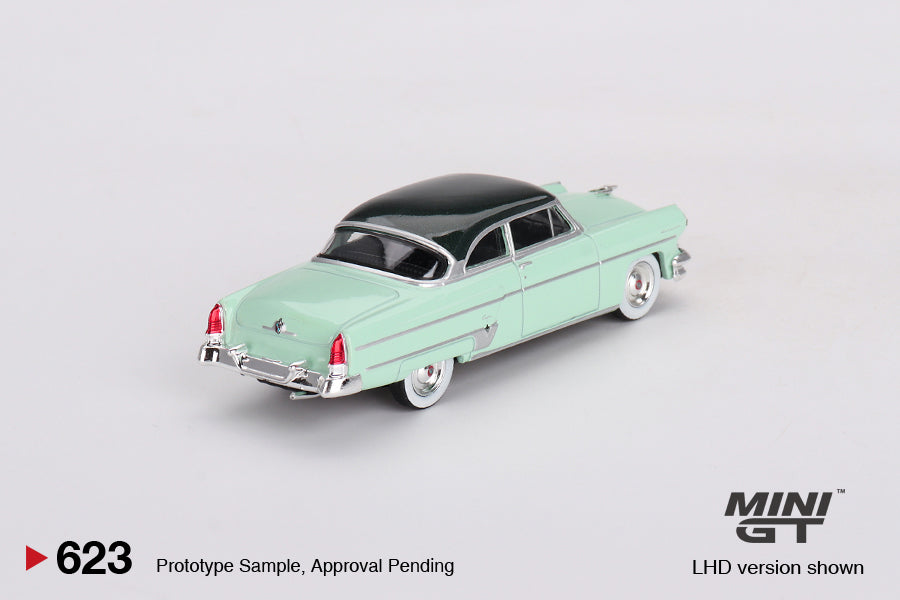 Mô hình xe Mini GT 1:64 Lincoln Capri 1954 Parklane Green / Bloomfield Green - MGT00623