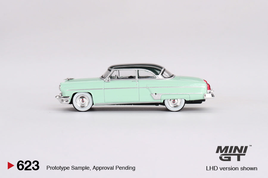 Mô hình xe Mini GT 1:64 Lincoln Capri 1954 Parklane Green / Bloomfield Green - MGT00623