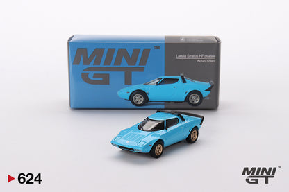 Mô hình xe Mini GT 1:64 Lancia Stratos HF Stradale Azzuro Chiaro - MGT00624