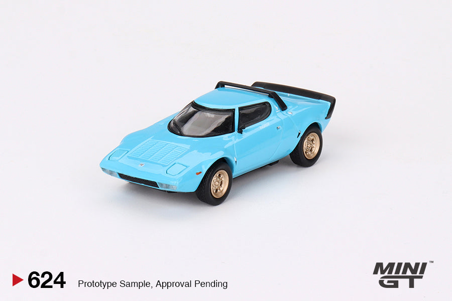 Mô hình xe Mini GT 1:64 Lancia Stratos HF Stradale Azzuro Chiaro - MGT00624