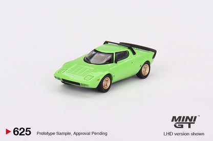 Mô hình xe Mini GT 1:64 Lancia Stratos HF Stradale Verde Chiaro - MGT00625