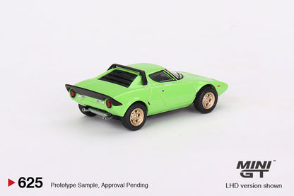 Mô hình xe Mini GT 1:64 Lancia Stratos HF Stradale Verde Chiaro - MGT00625