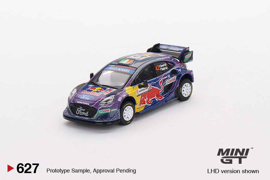 Mô hình xe Mini GT 1:64 Ford Puma Rally1 #42 M-Sport Ford WRT 2022 Rally Italia Sardegna 2nd Place - MGT00627