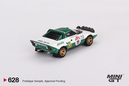 Mô hình xe Mini GT 1:64 Lancia Stratos HF 1975 Rally Sanremo Winner #11 - MGT00628