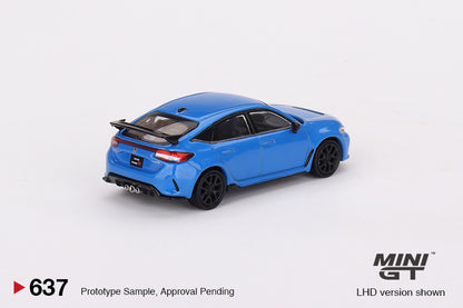 Mô hình xe Mini GT 1:64 Honda Civic Type R Boost Blue Pearl 2023 - MGT00637