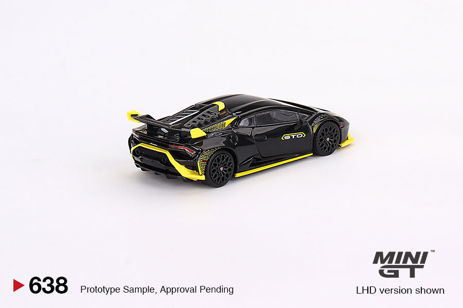 Mô hình xe Mini GT 1:64 Lamborghini Huracán STO Nero Noctis - MGT00638