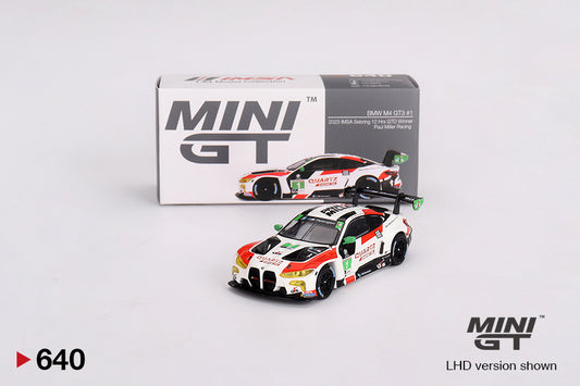 Mô hình xe Mini GT 1:64 BMW M4 GT3 #1  IMSA 2023 Sebring 12 Hrs GTD Winner - MGT00640