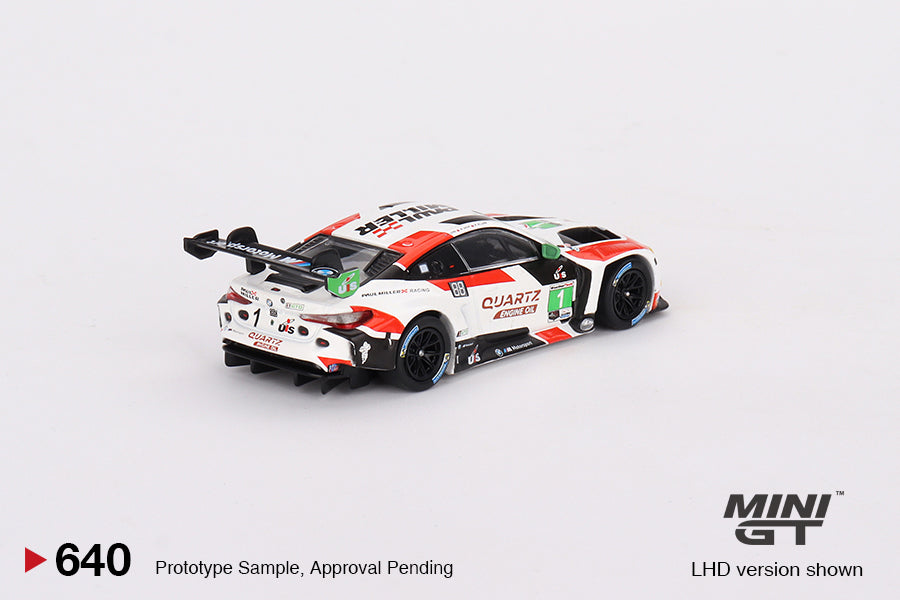Mô hình xe Mini GT 1:64 BMW M4 GT3 #1  IMSA 2023 Sebring 12 Hrs GTD Winner - MGT00640