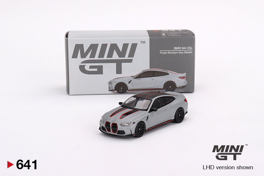 Mô hình xe Mini GT 1:64 BMW M4 CSL Frozen Brooklyn Grey Metallic - MGT00641