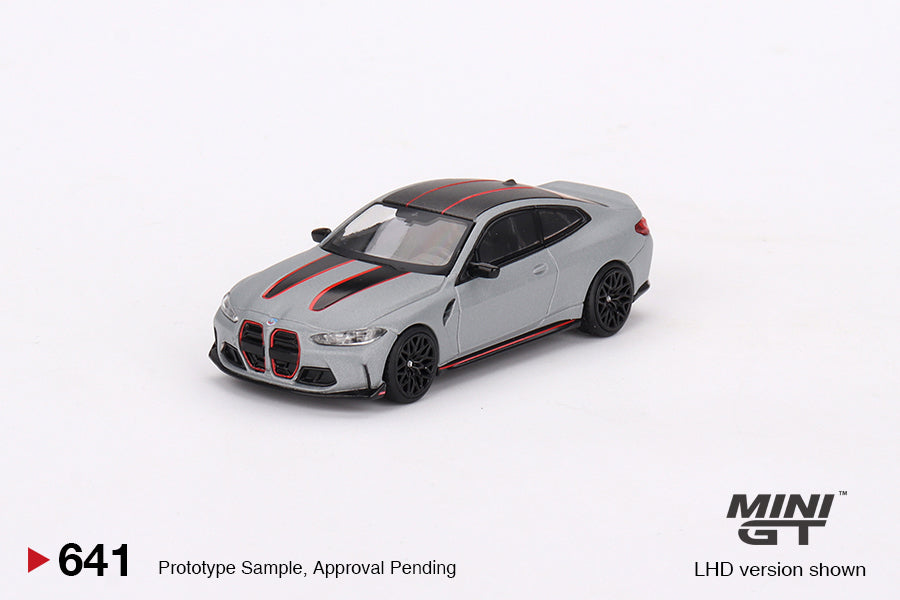 Mô hình xe Mini GT 1:64 BMW M4 CSL Frozen Brooklyn Grey Metallic - MGT00641