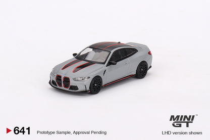 Mô hình xe Mini GT 1:64 BMW M4 CSL Frozen Brooklyn Grey Metallic - MGT00641
