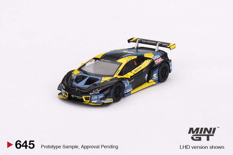 Mô hình xe Mini GT 1:64 Lamborghini Huracán GT3 EVO #4 2022 Macau GP Macau GT Cup 3rd Place - MGT00645