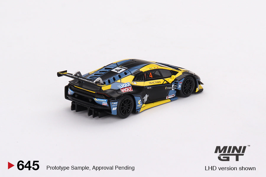 Mô hình xe Mini GT 1:64 Lamborghini Huracán GT3 EVO #4 2022 Macau GP Macau GT Cup 3rd Place - MGT00645