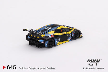 Mô hình xe Mini GT 1:64 Lamborghini Huracán GT3 EVO #4 2022 Macau GP Macau GT Cup 3rd Place - MGT00645