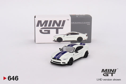 Mô hình xe Mini GT 1:64 FORD MUSTANG GT LB-WORKS White - MGT00646
