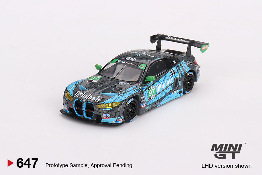 Mô hình xe Mini GT 1:64 BMW M4 GT3 #97 Turner Motorsport IMSA 2023 Laguna Seca GTD 2nd Place - MGT00647