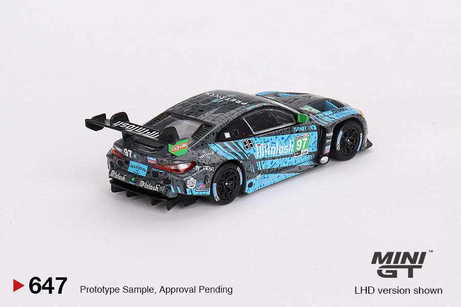 Mô hình xe Mini GT 1:64 BMW M4 GT3 #97 Turner Motorsport IMSA 2023 Laguna Seca GTD 2nd Place - MGT00647