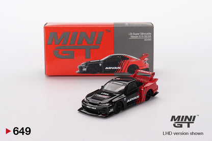 Mô hình xe Mini GT 1:64 Nissan LB-Super Silhouette S15 SILVIA ADVAN - MGT00649