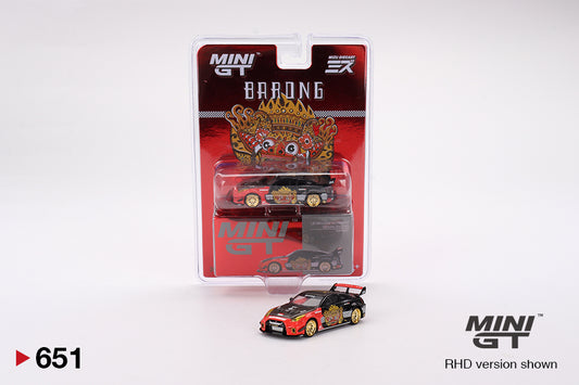 Mô hình xe Mini GT 1:64 LB-Silhouette WORKS GT NISSAN 35GT-RR Ver.1 “BARONG” MINI GT x MIZU Diecast - MGT00651