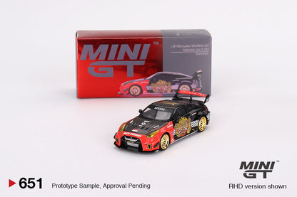 Mô hình xe Mini GT 1:64 LB-Silhouette WORKS GT NISSAN 35GT-RR Ver.1 “BARONG” MINI GT x MIZU Diecast - MGT00651