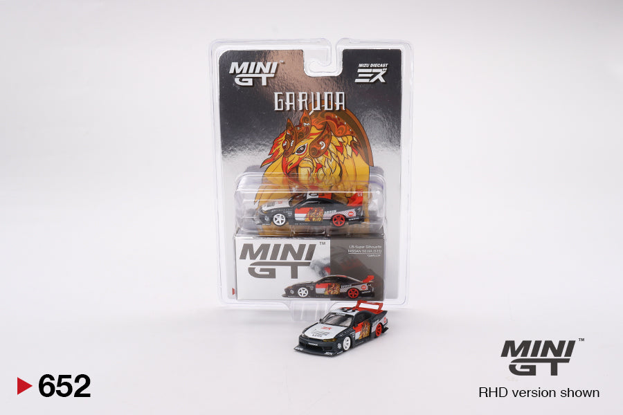 Mô hình xe Mini GT 1:64 LB-Super Silhouette Nissan SILVIA (S15)“GARUDA” MINI GT x MIZU Diecast - MGT00652