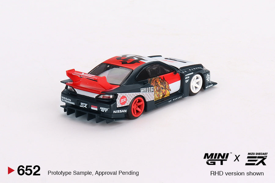 Mô hình xe Mini GT 1:64 LB-Super Silhouette Nissan SILVIA (S15)“GARUDA” MINI GT x MIZU Diecast - MGT00652
