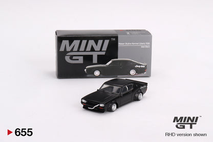 Mô hình xe Mini GT 1:64 Nissan Skyline Kenmeri Liberty Walk Matt Black - MGT00655
