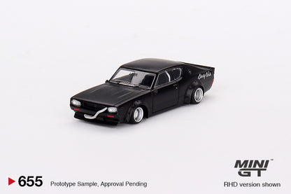Mô hình xe Mini GT 1:64 Nissan Skyline Kenmeri Liberty Walk Matt Black - MGT00655