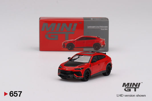 Mô hình xe Mini GT 1:64 Lamborghini Urus Performante Rosso Mars - MGT00657