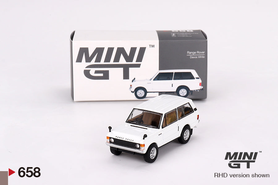 Mô hình xe Mini GT 1:64 Range Rover Davos White - MGT00658
