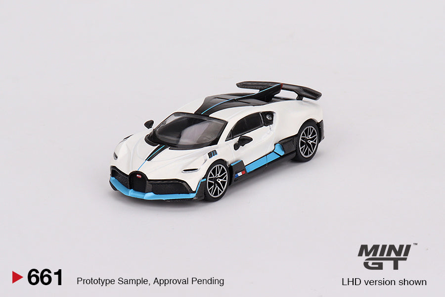 Mô hình xe Mini GT 1:64 Bugatti Divo White - MGT00661