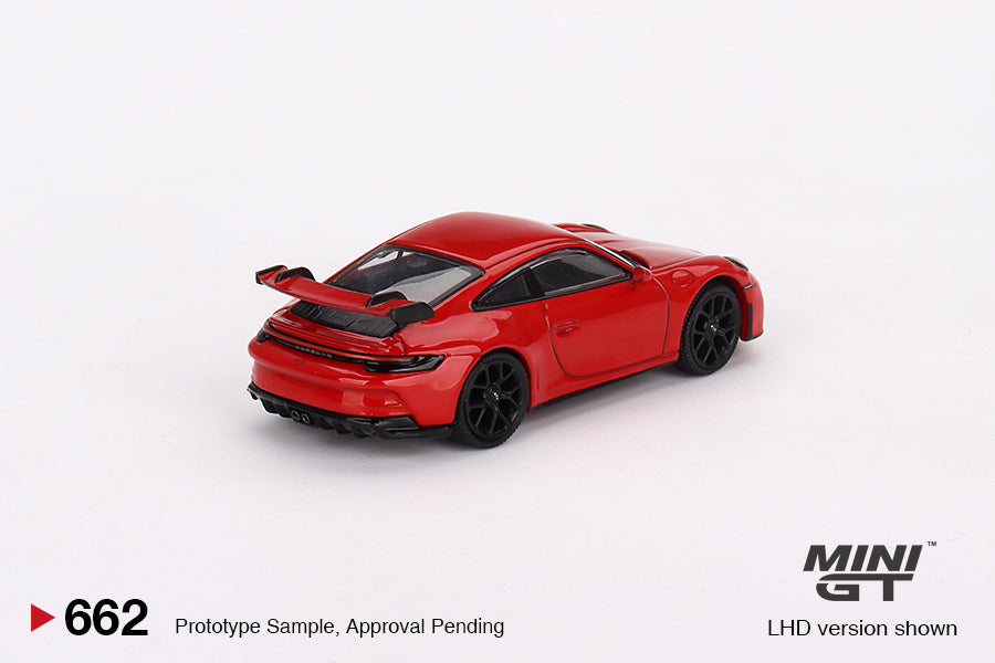 Mô hình xe Mini GT 1:64 Porsche 911 (992) GT3 Guards Red - MGT00662