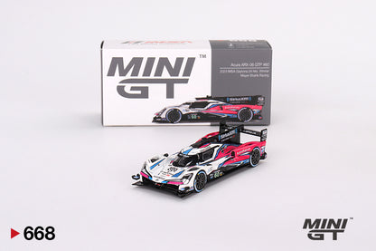 Mô hình xe Mini GT 1:64 Acura ARX-06 GTP #60 2023 IMSA Daytona 24 Hrs Winner - MGT00668