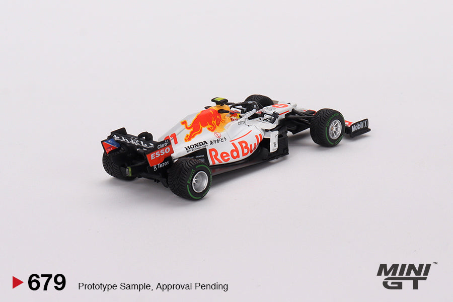 Mô hình xe Mini GT 1:64 Red Bull RB16B #11 Sergio Pérez 2021 Turkish Grand Prix 3rd Place - MGT00679